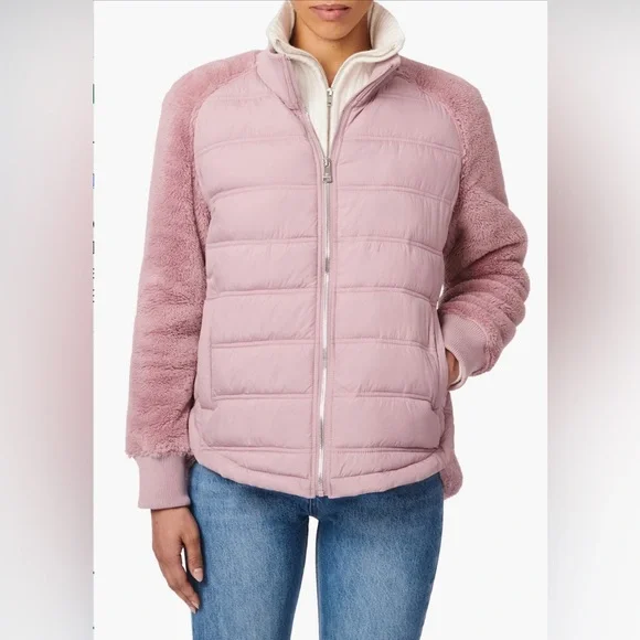 Bernardo mixed media puffer jacket - Picture 1 of 4